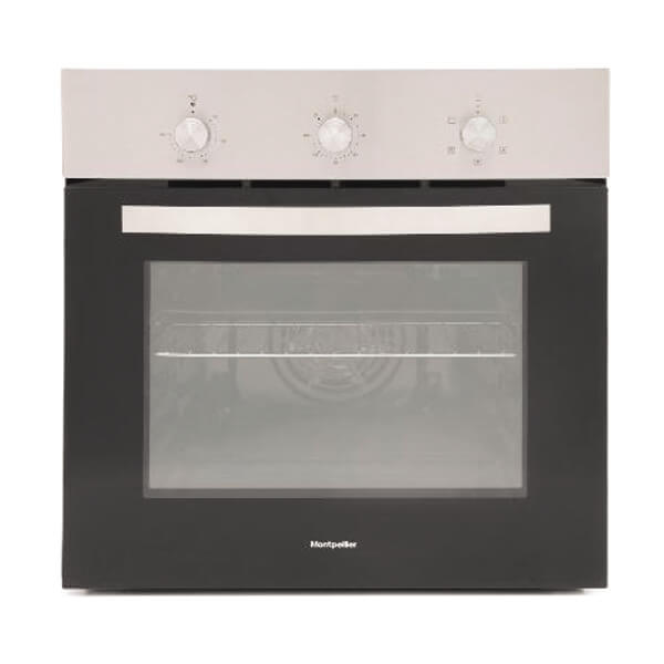 MONTPELLIER SBFO59XSTAINLESS STEEL SINGLE ELECTRIC FAN FITTED OVEN