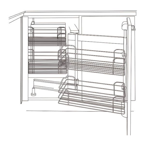 DYNAMIC CORNER PULLOUT RH