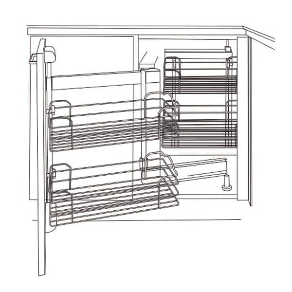 DYNAMIC CORNER PULLOUT RH