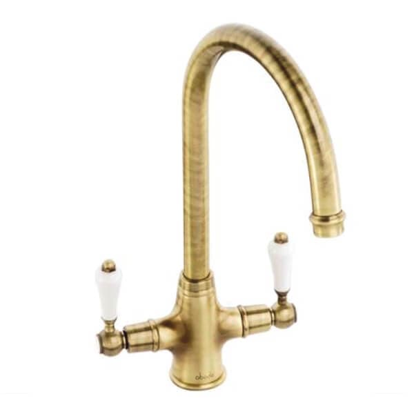 LUDLOW KITCHEN SINK MIXER TAP ANTIQUE BR