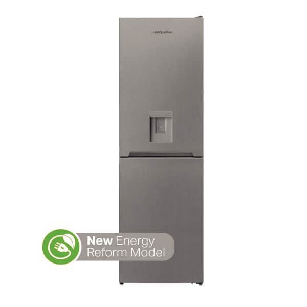 MONTPELLIER MFF185DXINOX FROST FREE FRIDGE FREEZER WITH WATER DISPENSER