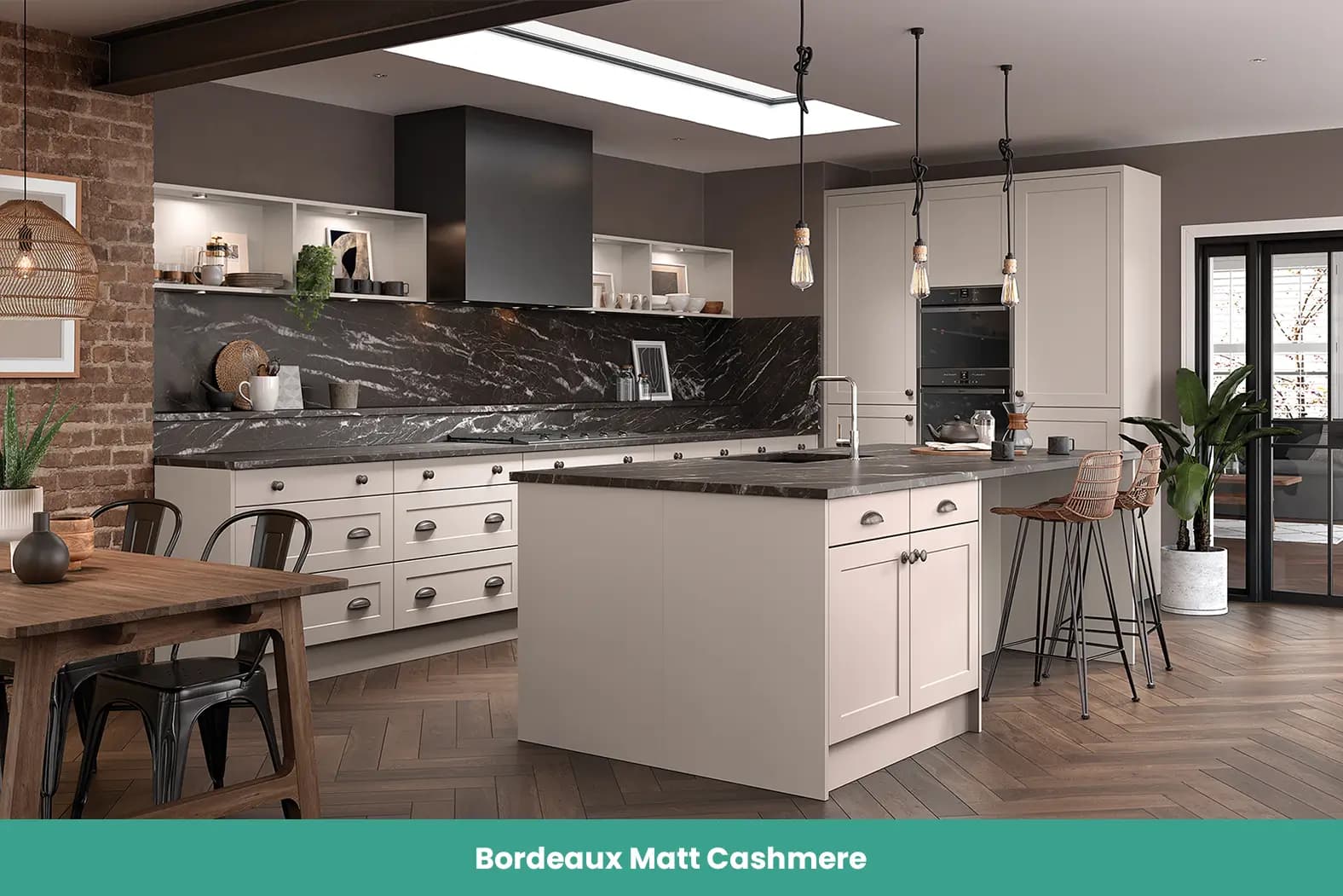 Bordeaux Matt Cashmere Kitchen