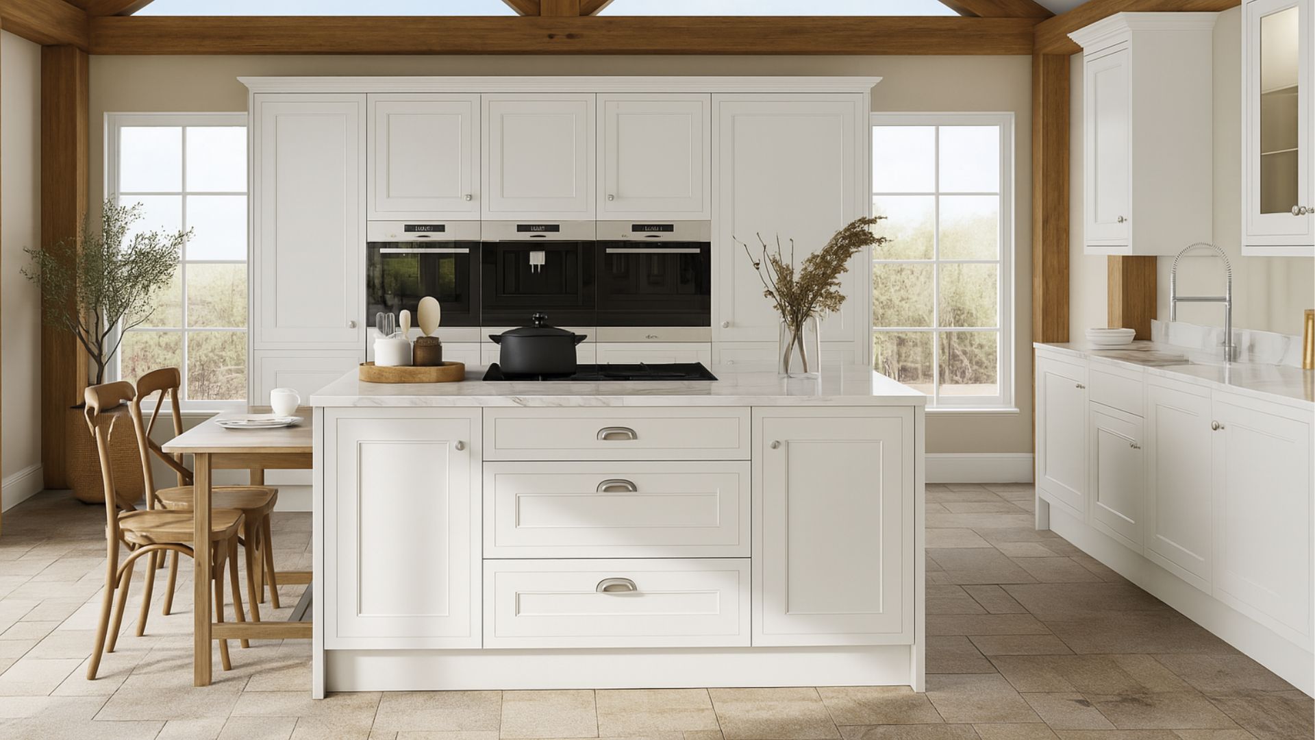 Delia Classic Shaker White Fitted Kitchen
