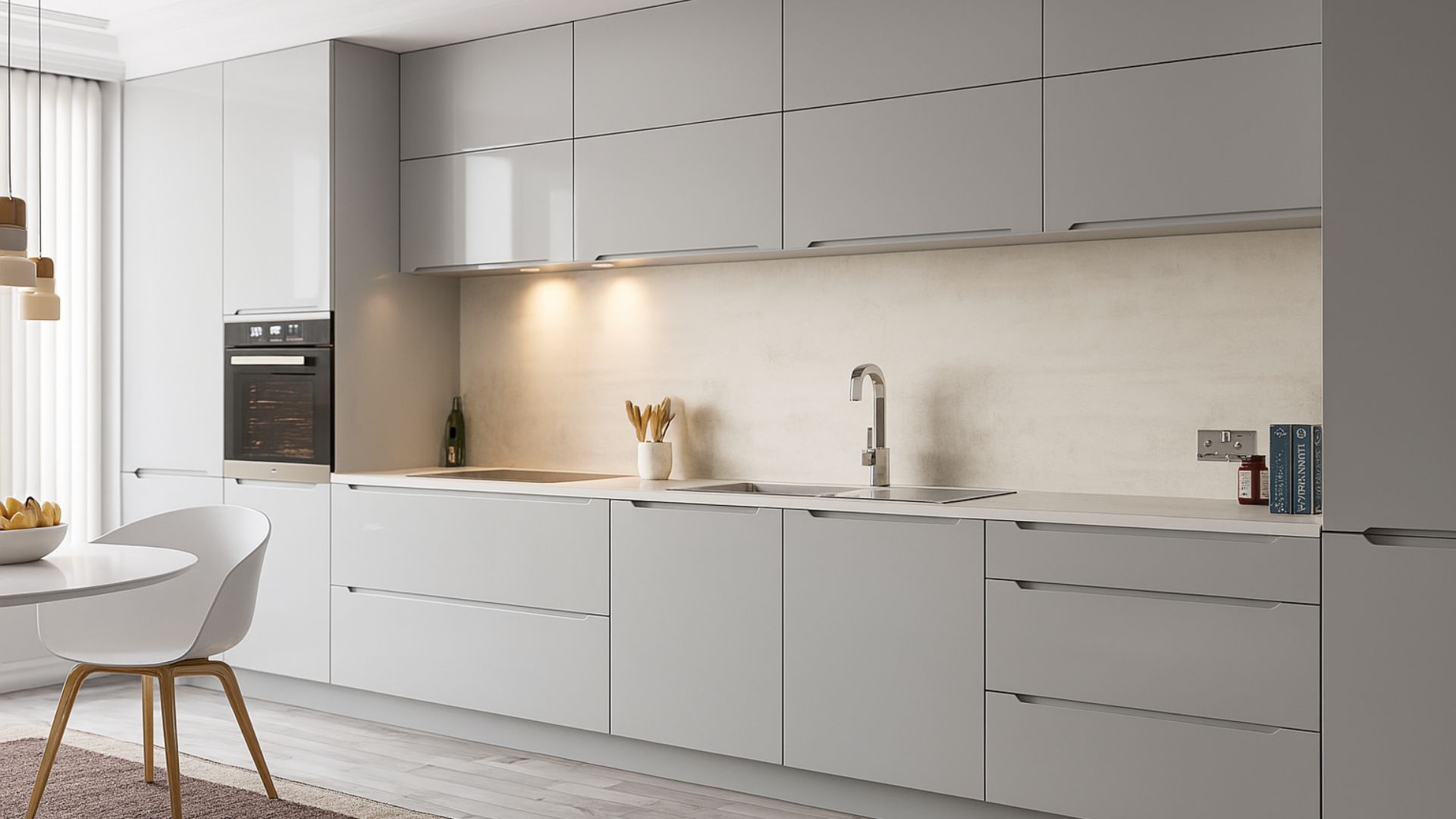 Khan Integrated Handle Fitted Kitchen Grey