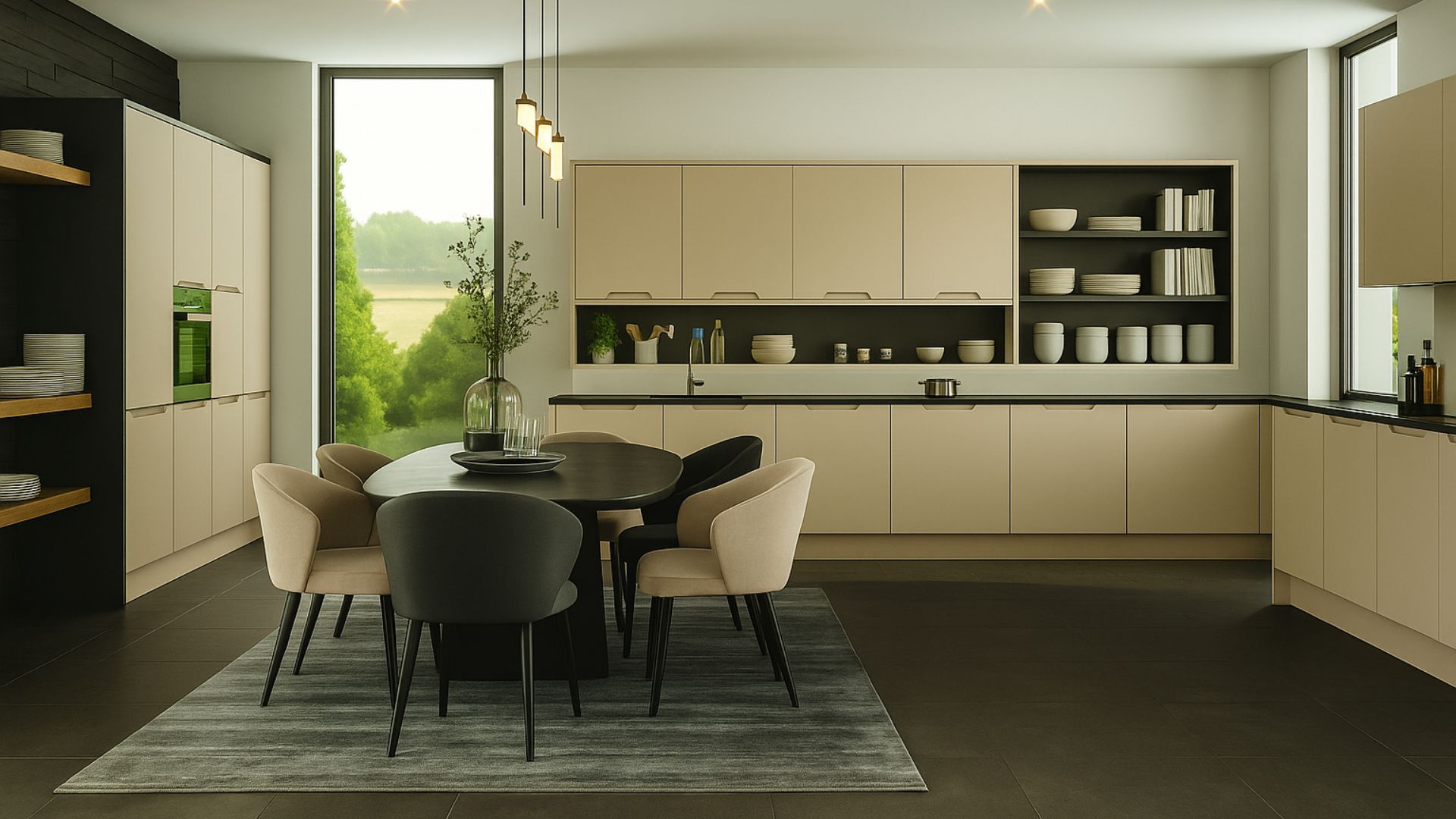 Khan Integrated Handle Fitted Kitchen Matt Mussle