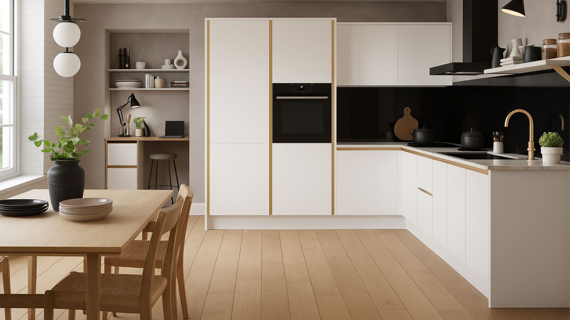 Munro True Handleless White Matt Kitchen