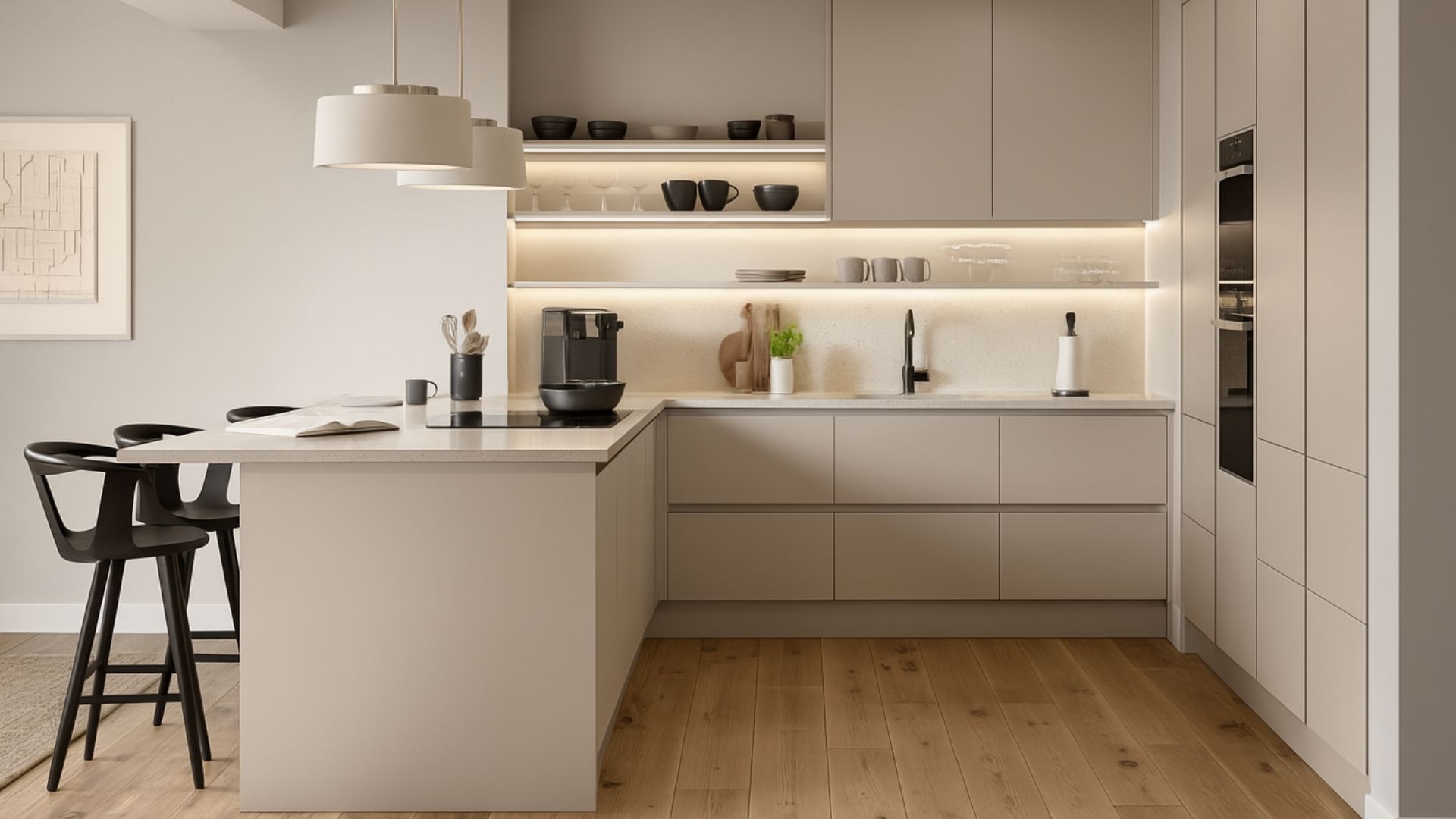 Oliver J Profile Matt Cashmere Fitted Kitchen
