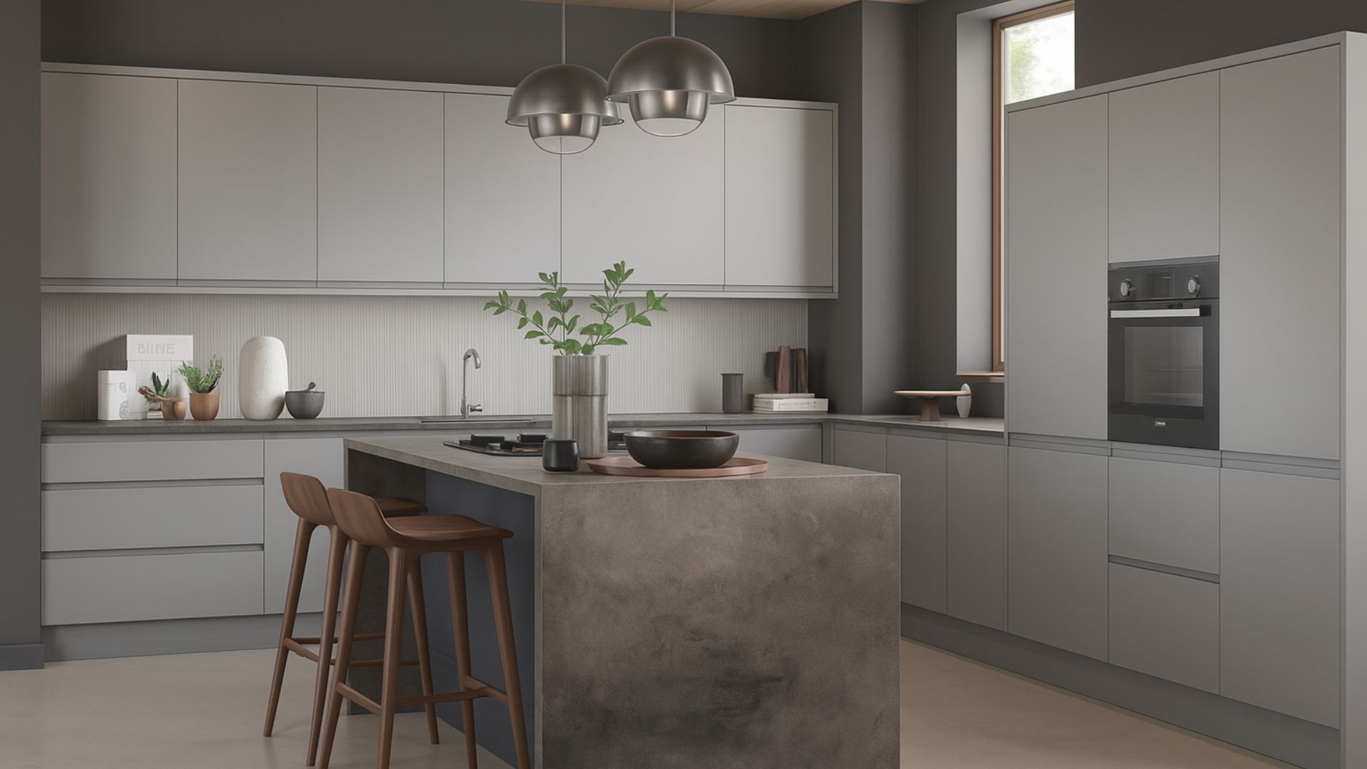 Oliver J Profile Matt Grey Fitted Kitchen